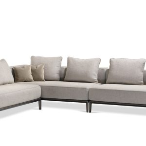 The elegant Milo Sofa By Ghidini 1961 - Side Angle View